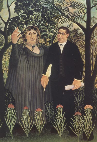 Henri Rousseau The Muse Inspiring the Poet